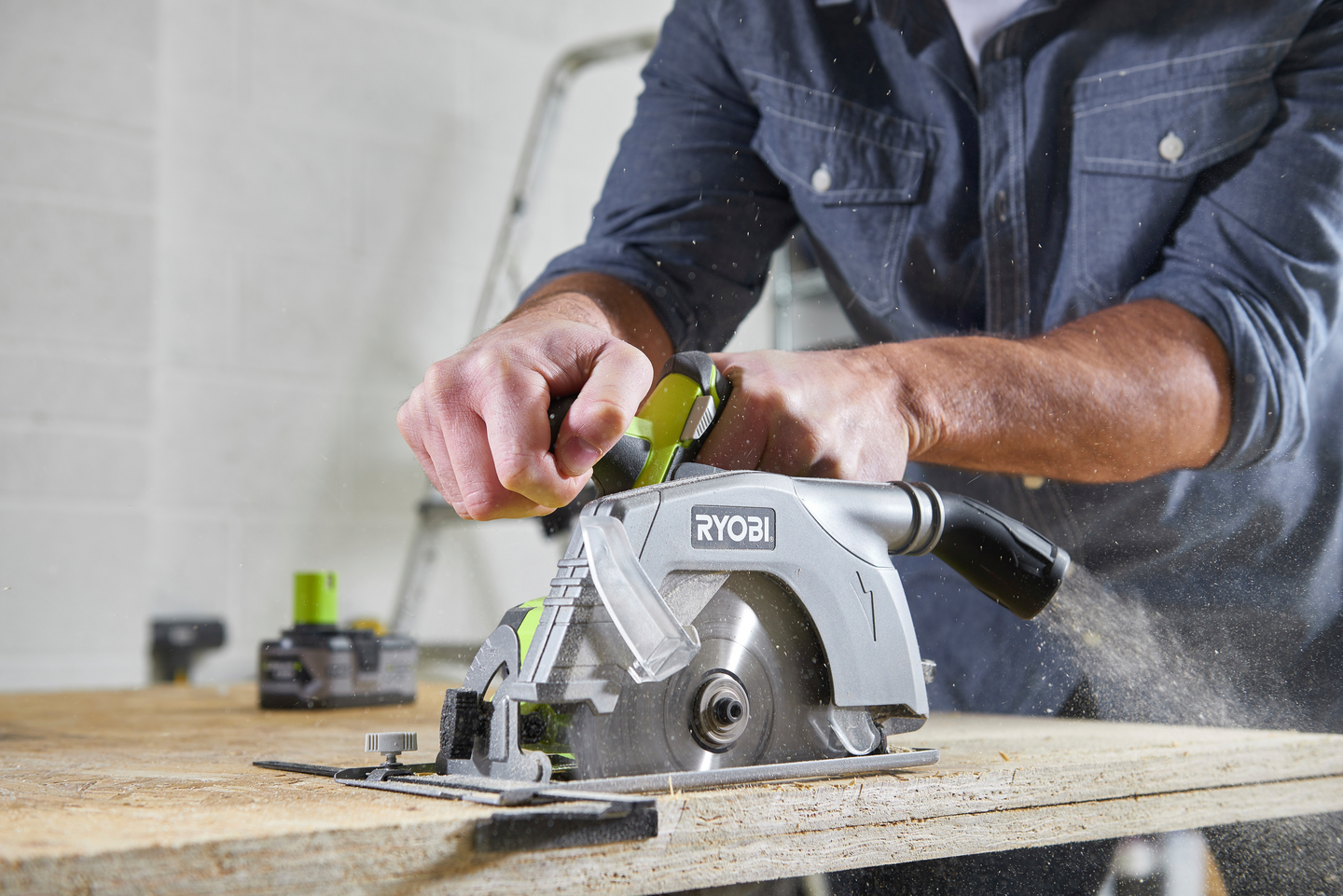 Akkupyörösaha Ryobi R18CS-0 18V ONE+ runko