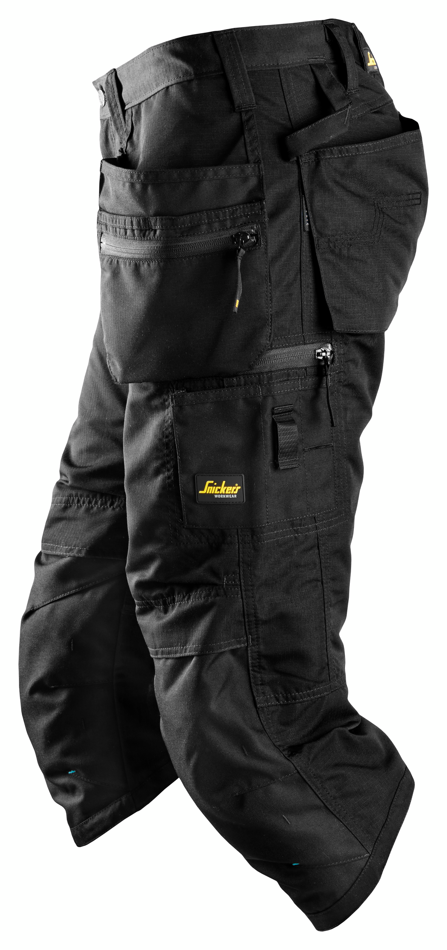 3/4-housut Snickers LiteWork+ 6103-0404 musta