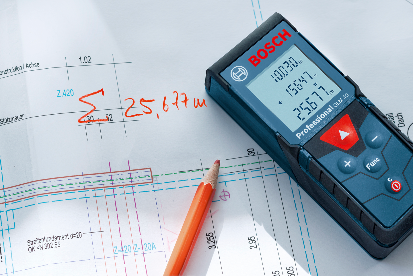 Etäisyysmittalaite Bosch GLM 40