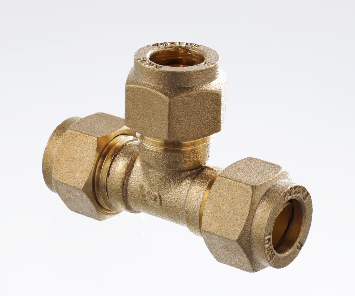 Puserrus-T-liitin PROF 10mm erikoismessinki