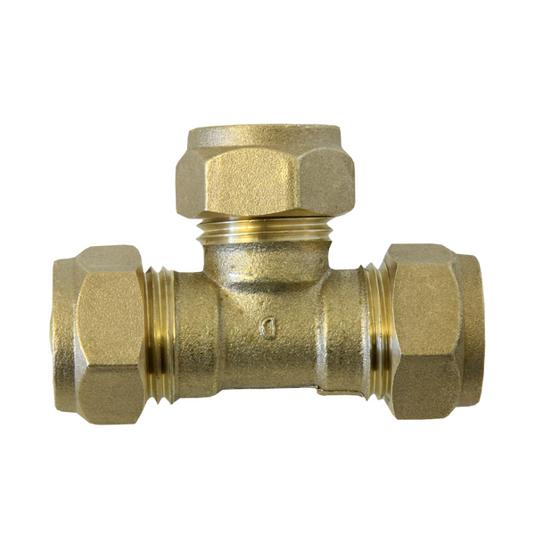 Puserrus-T-liitin PROF 12mm erikoismessinki