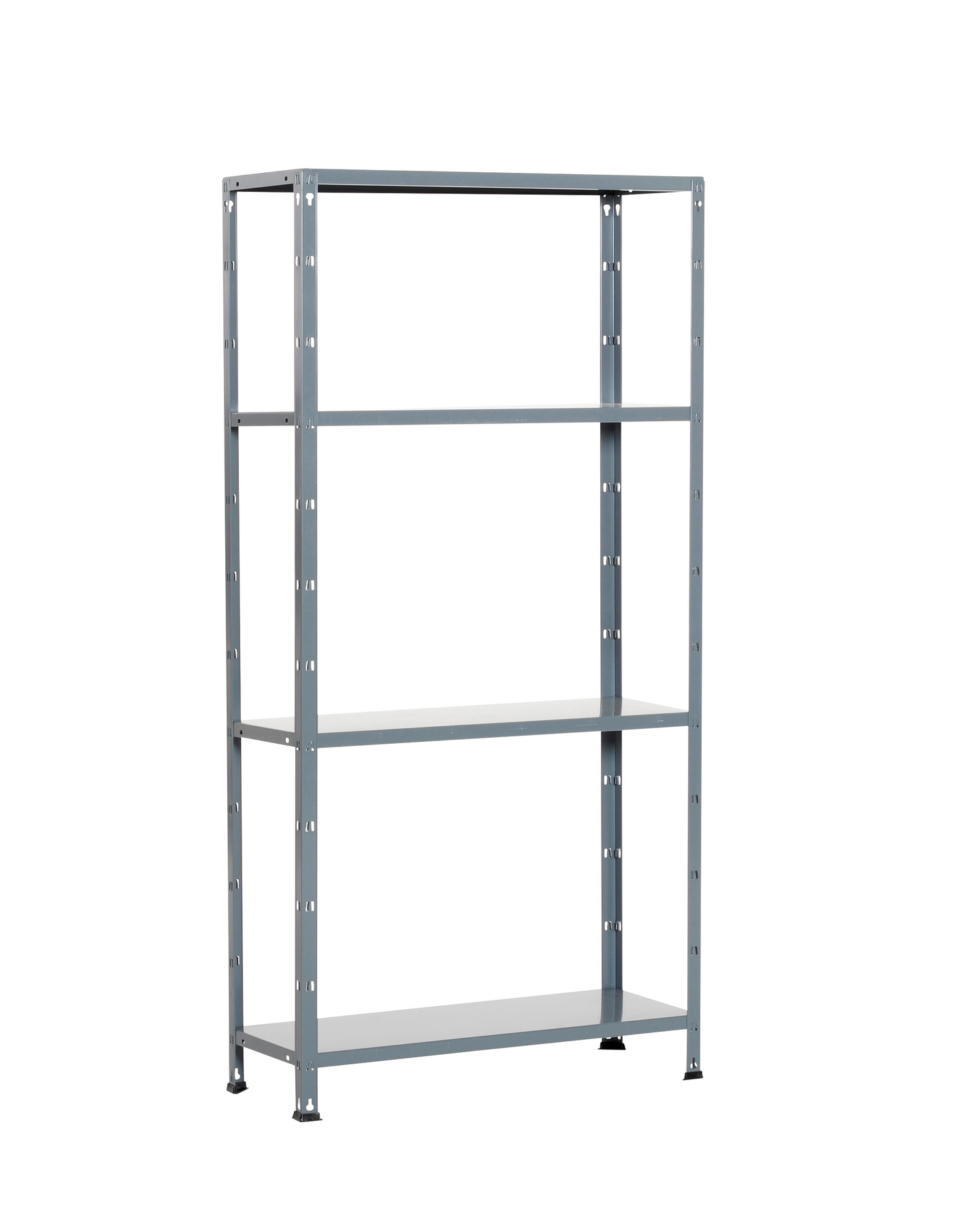 Varastohylly PROF 150x75x30cm/4 hyllyä/50kg harmaa