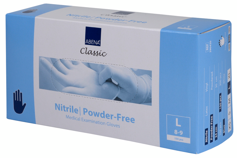 Kertakäyttökäsineet Abena 290420 Classic sininen nitriili 150kpl