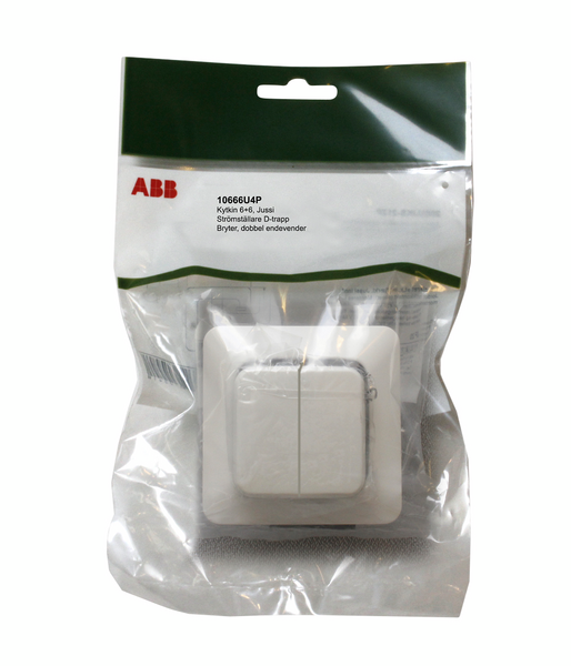 Uppokytkin 6+6 ABB Jussi 10666UP