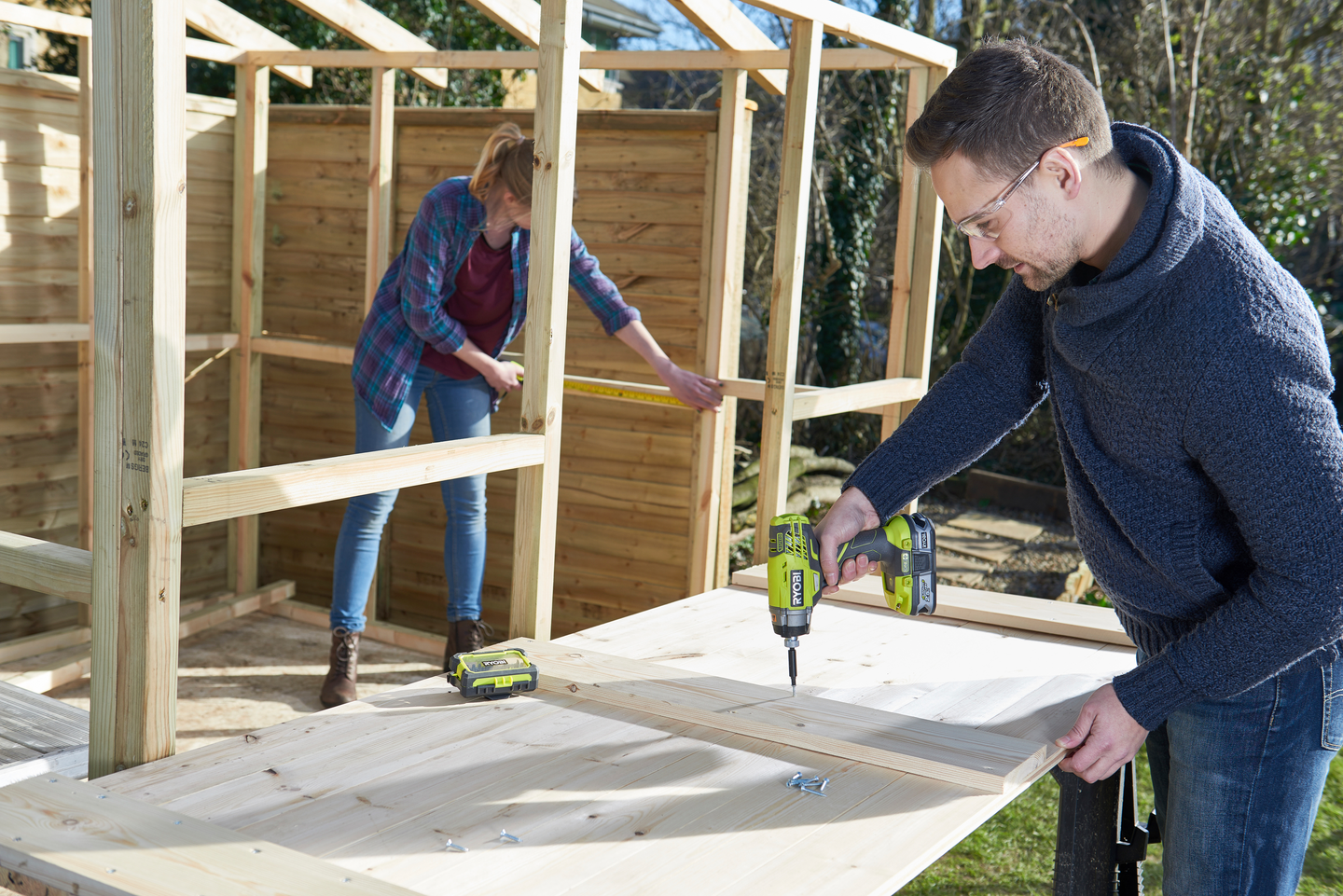 Akkuiskuruuvinväännin Ryobi R18ID3-0 18V ONE+ runko