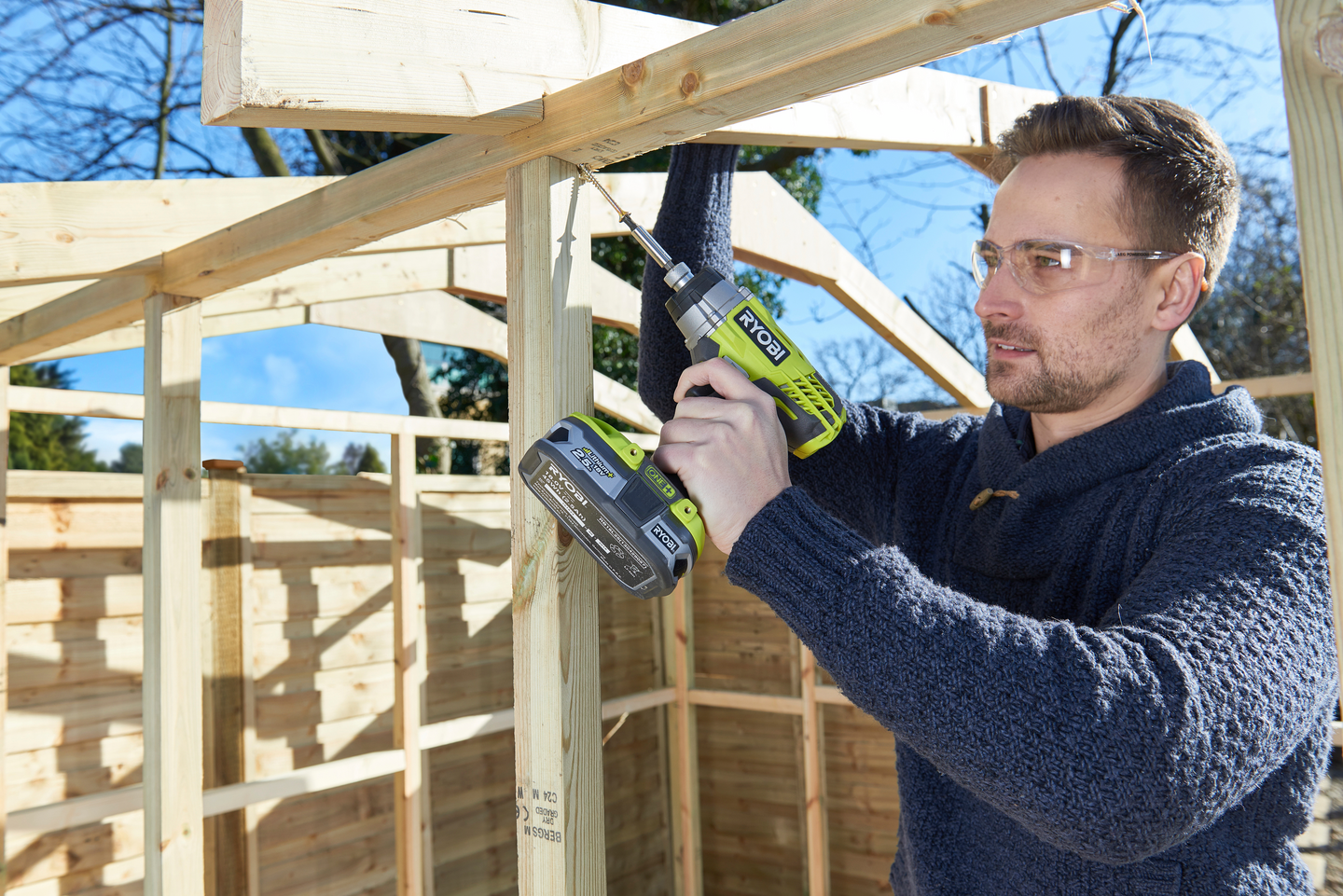 Akkuiskuruuvinväännin Ryobi R18ID3-0 18V ONE+ runko