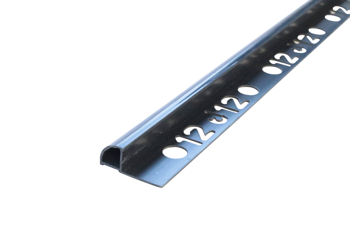 Laattalista 12mm 2,7m muovia 6525 Black