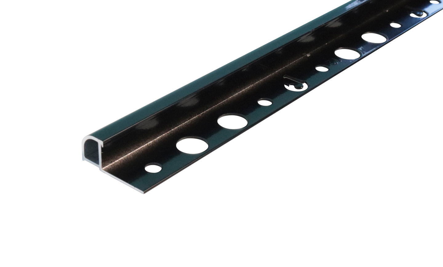 Laattalista 12mm 2,7m alumiini 6570 Black