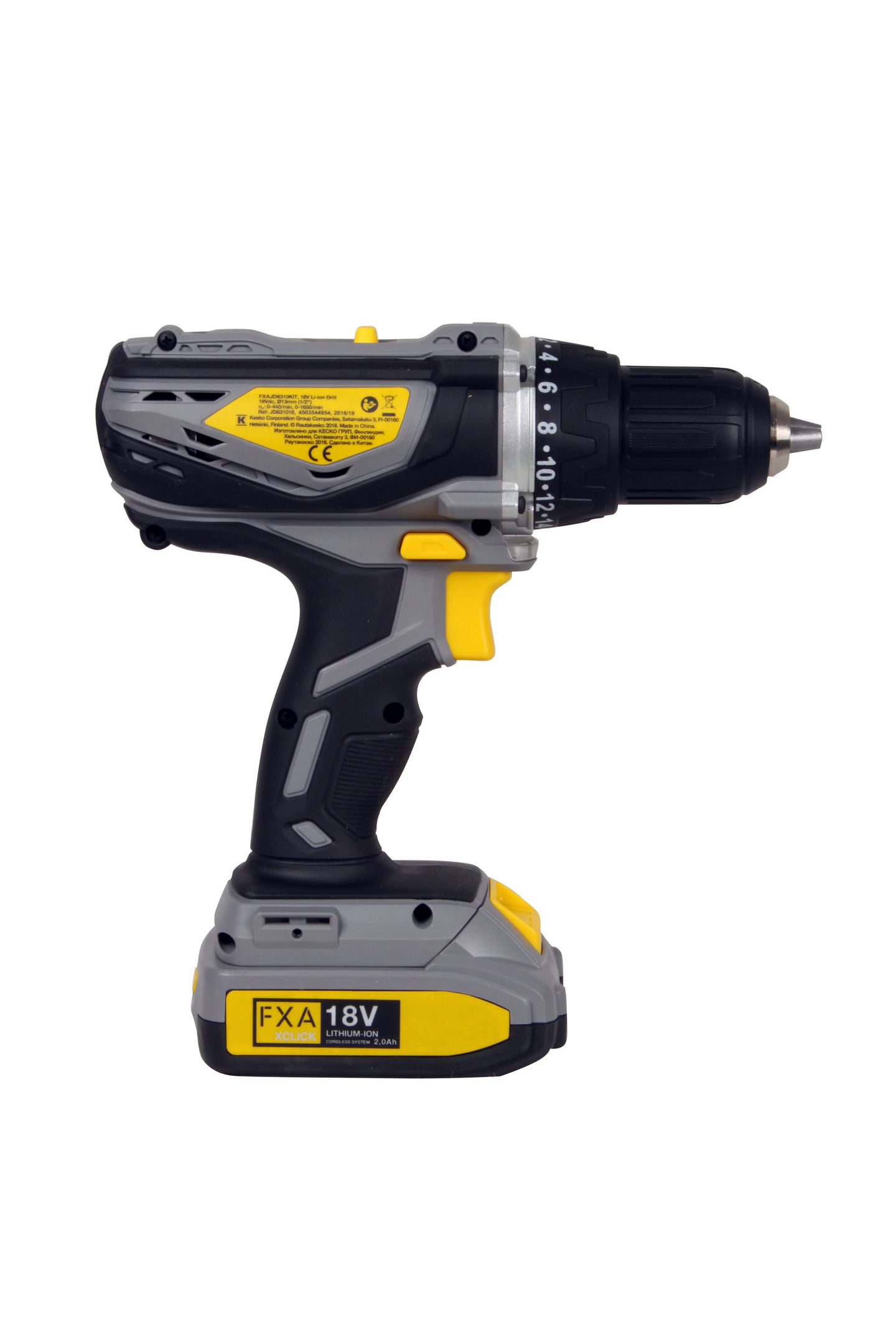 Akkuporakone FXA 18V XCLICK 1x2,0Ah