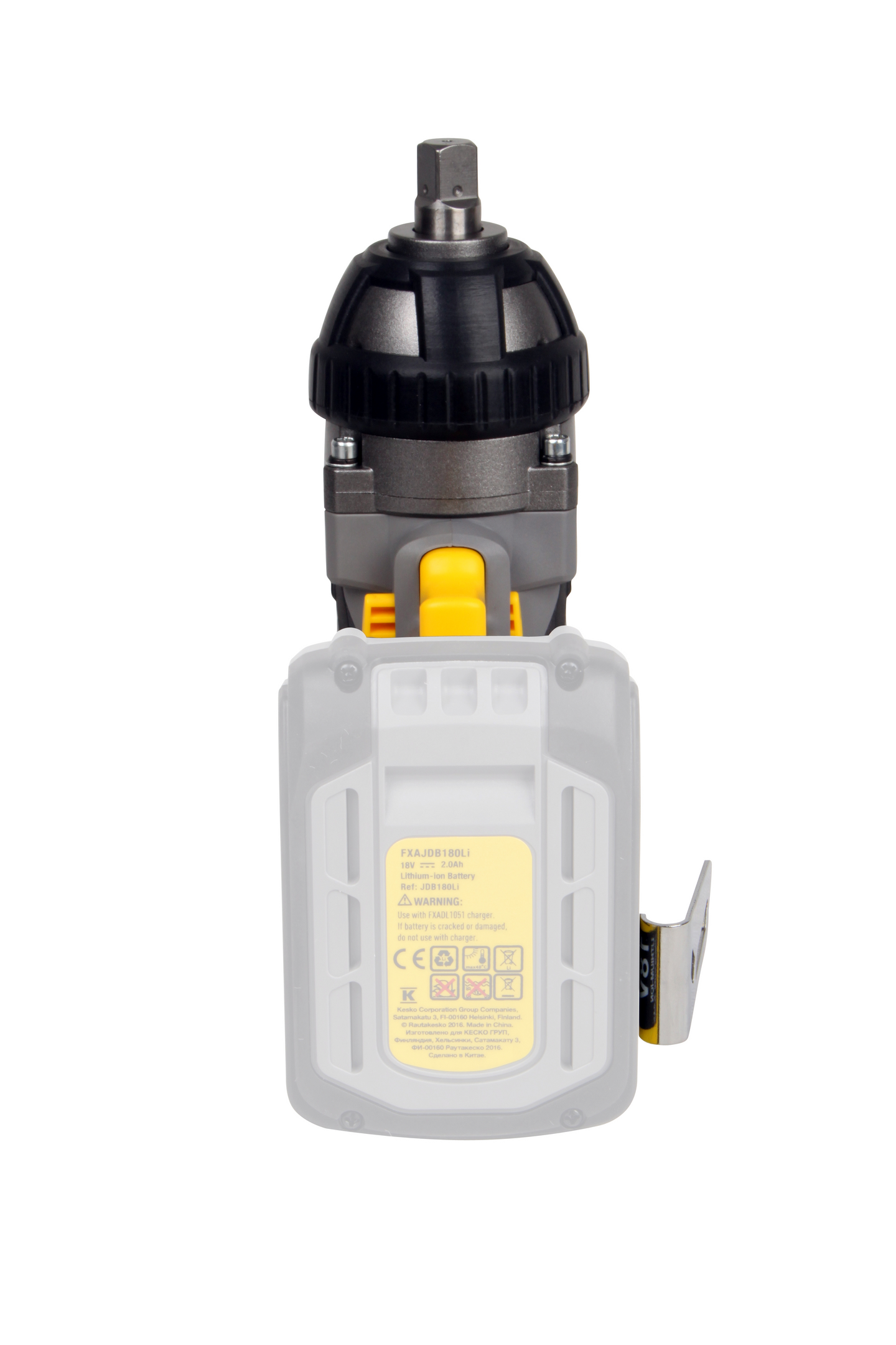 Akkumutterinväännin FXA 18V XCLICK runkoversio ilman akkua