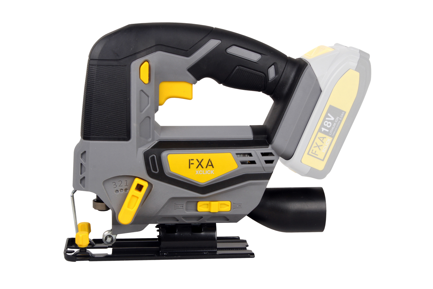 Akkupistosaha FXA 18V XCLICK runkoversio ilman akkua