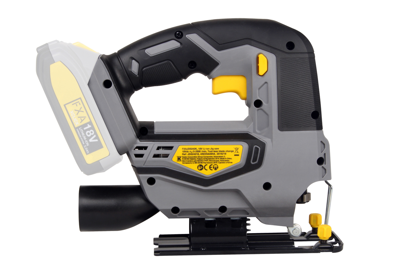 Akkupistosaha FXA 18V XCLICK runkoversio ilman akkua