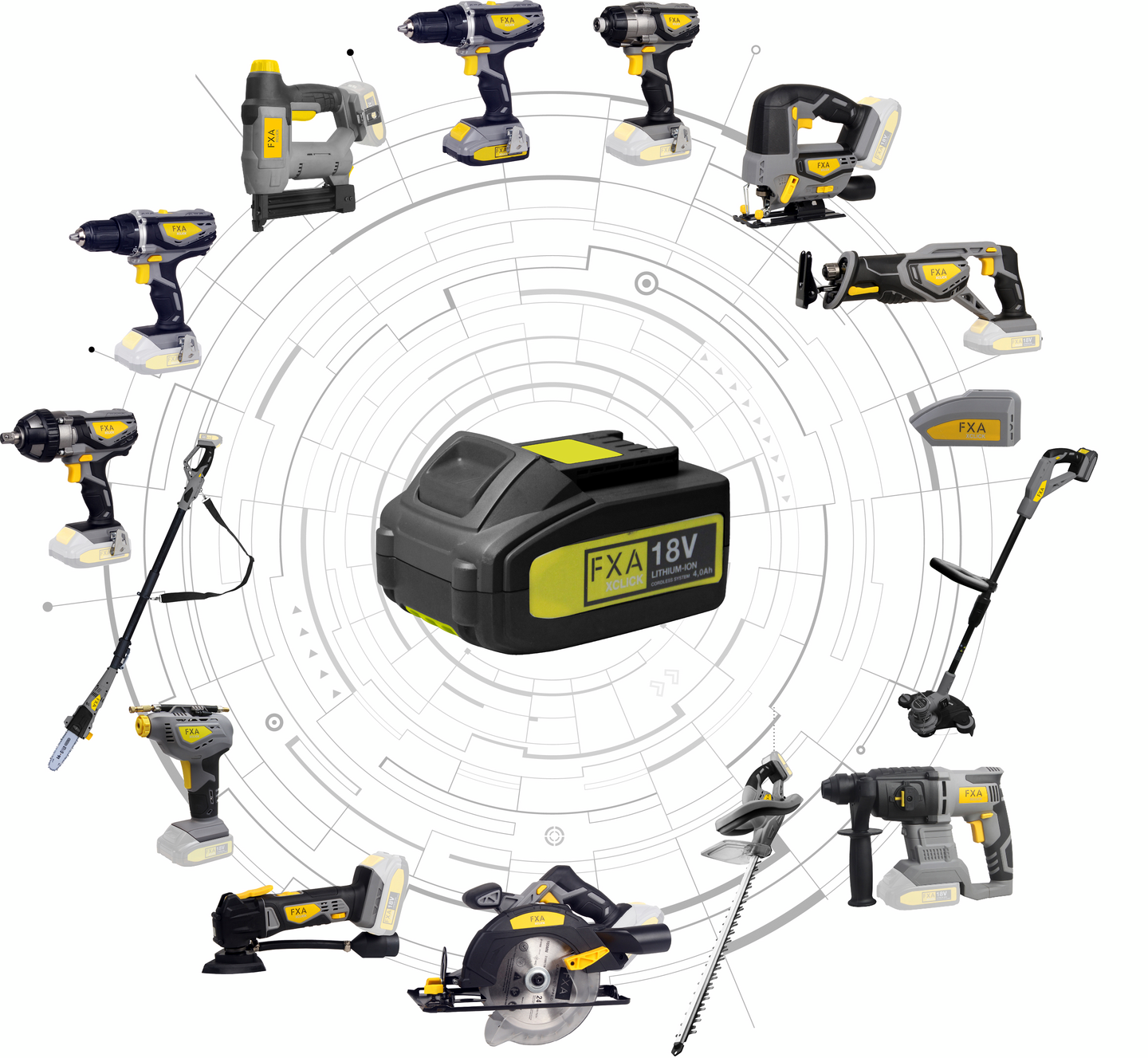 Akku FXA 18V 2,0Ah XCLICK