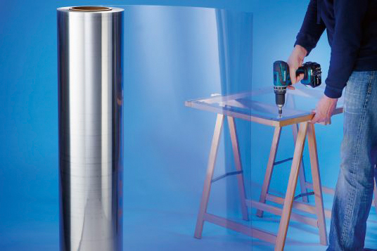 Muovi Solair-Extra 0,7x1250mm kirkas PET-muovi