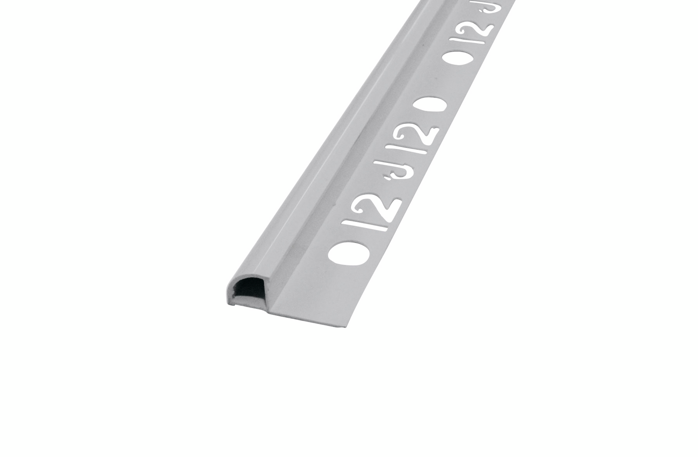 Laattalista 12mm 2,5m muovia 6525 Grey