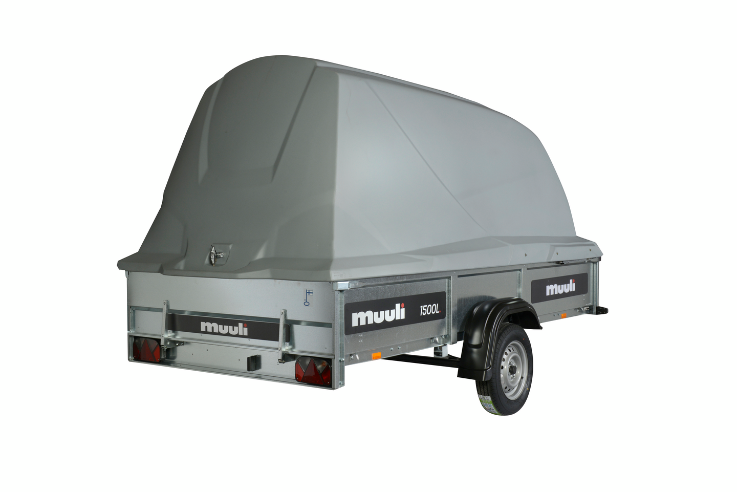 Peräkärry Muuli 1500L + Juncar-kuomu 120cm (ei sis. kuomun asennusta)