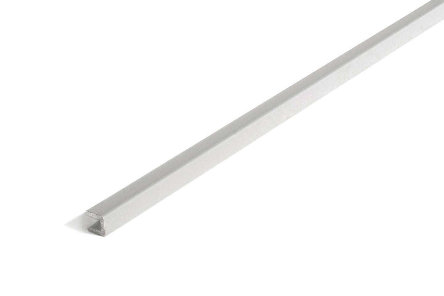 U-lista 10x10x2mm hopea-anodisoitu 2m U1 HE2