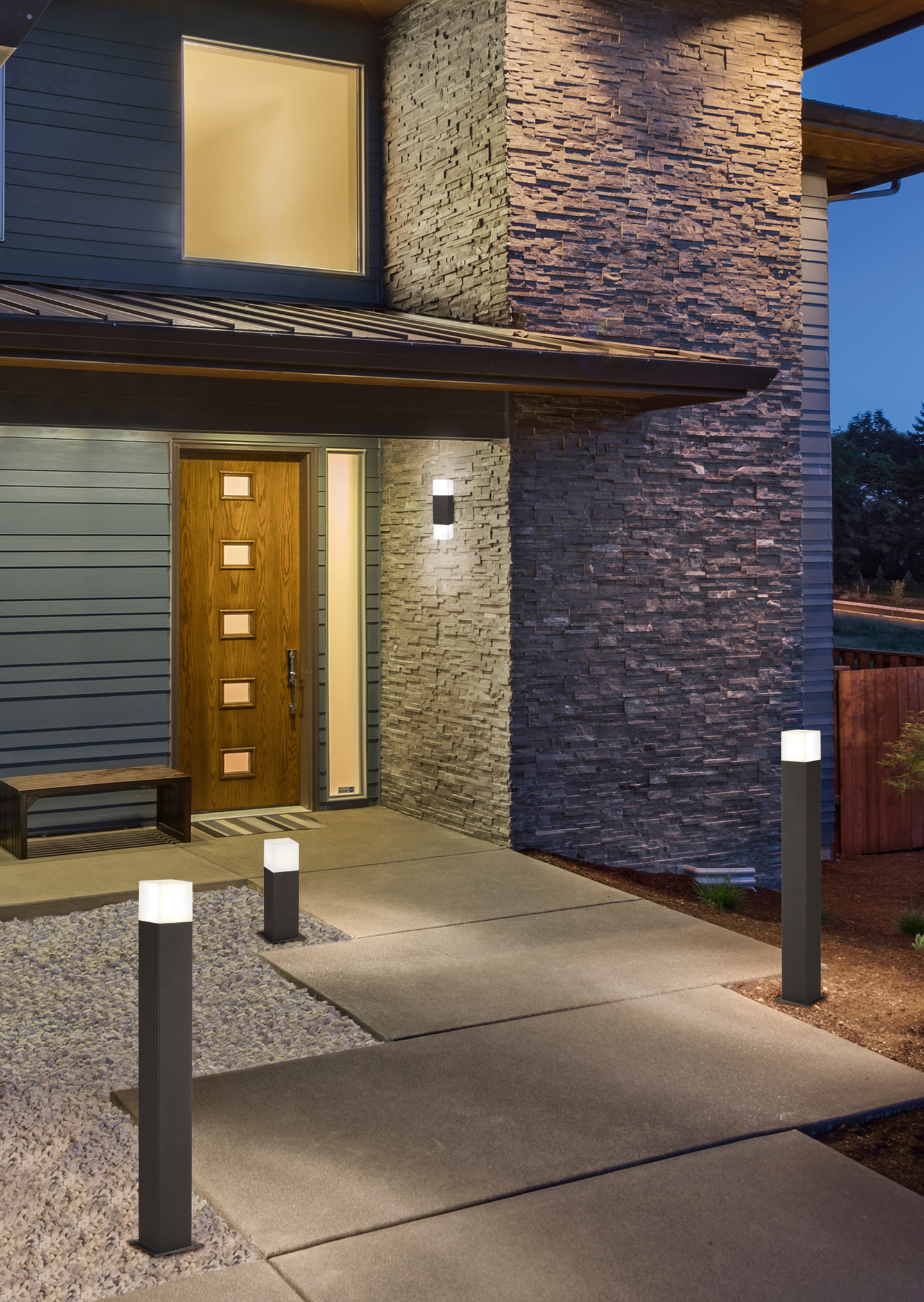 Ulkopylväsvalaisin TRIO Hudson 80cm 4W E14 IP44 antrasiitti