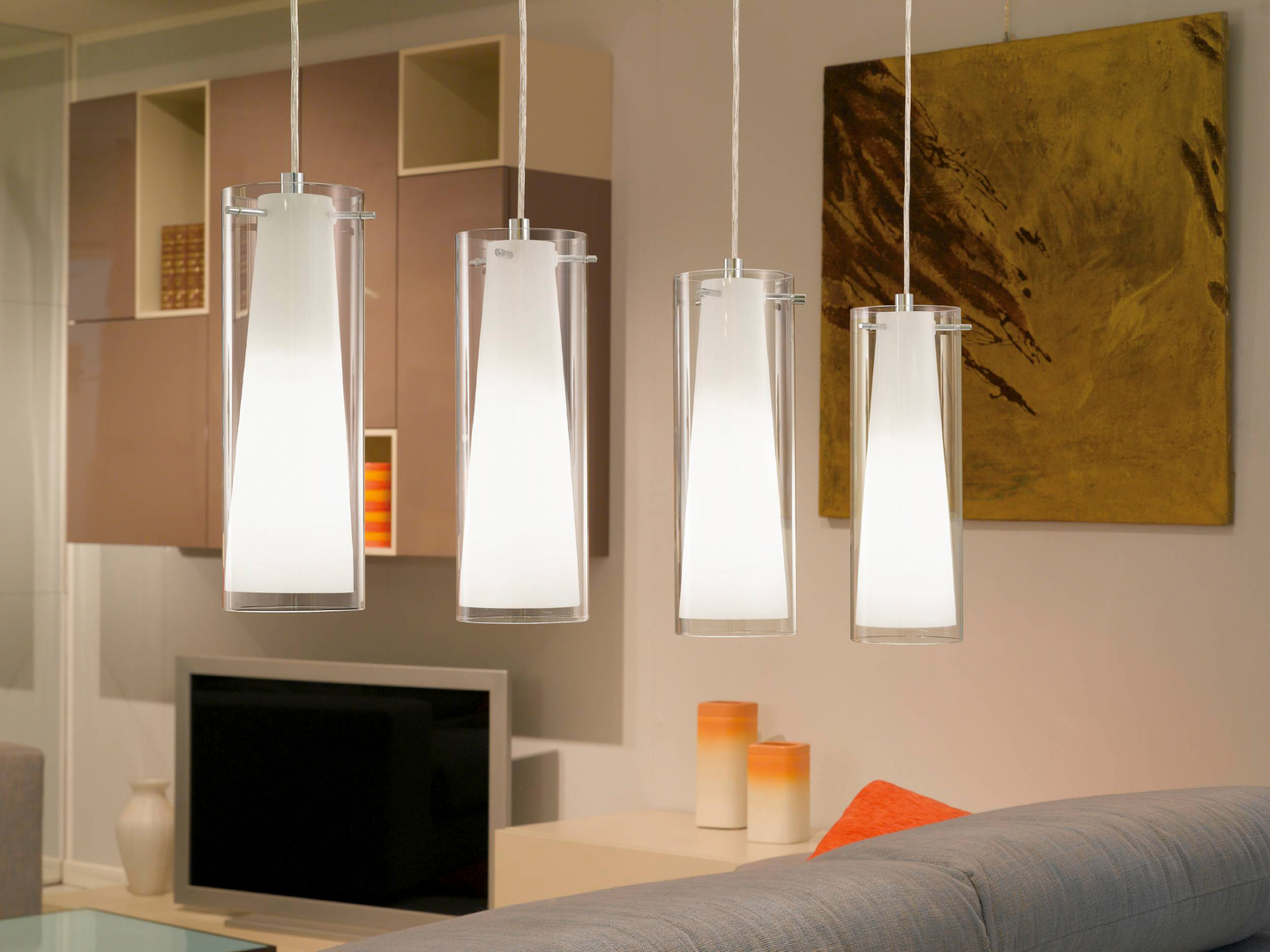 Riippuvalaisin EGLO Pinto 89834 4-osainen valkoinen