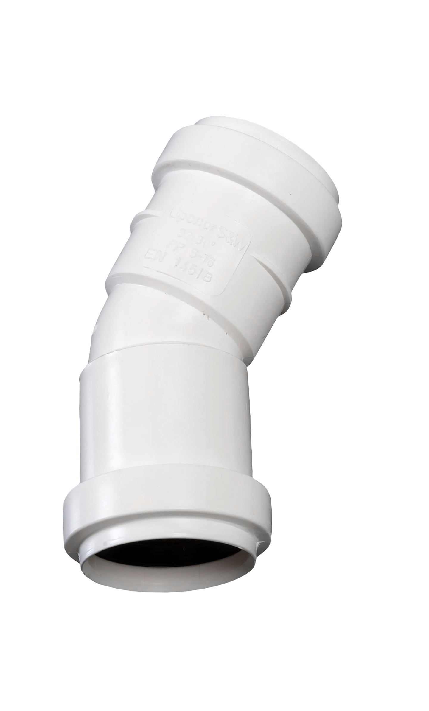 Viemärin muhvikulma Uponor 32x30 valkoinen