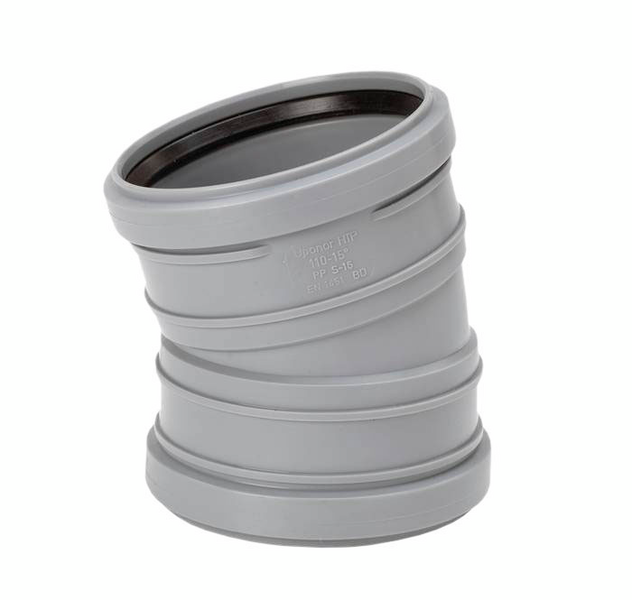 Viemärin muhvikulma Uponor 110x15
