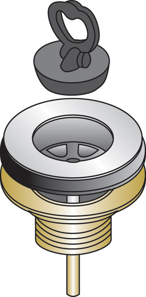 Vesilukon pohjaventtiili PROF 1 1/2 ruuvikiinnitys