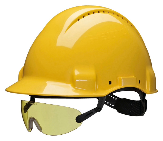 Suojalasit 3M PELTOR V6C kypärään keltainen