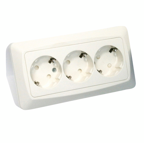 VÄGGUTTAG 3-DEL VINKEL OPAL