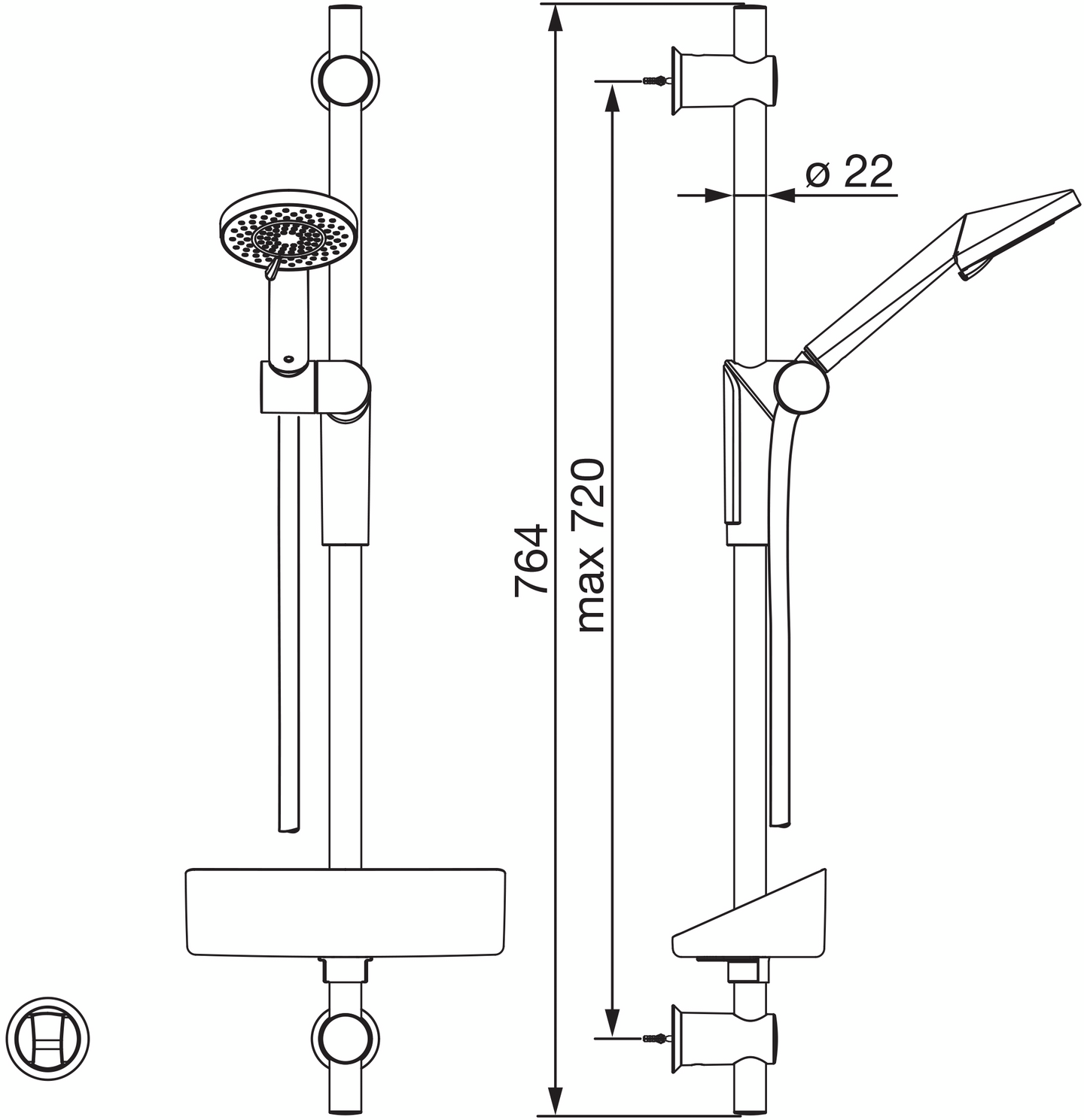 Suihkusetti Oras Optima 2790