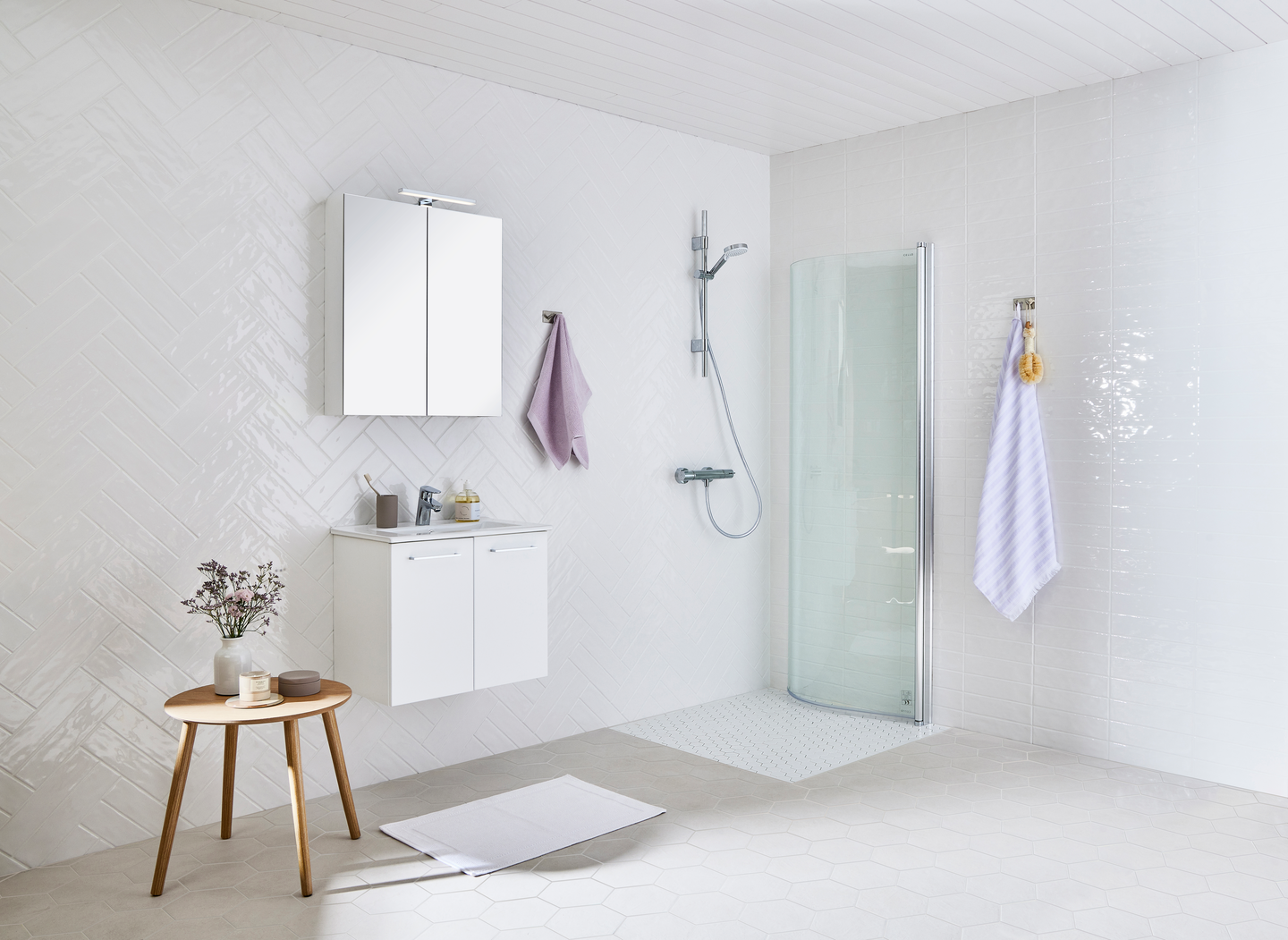 Suihkuseinä Cello Ontario 80x195 kirkas