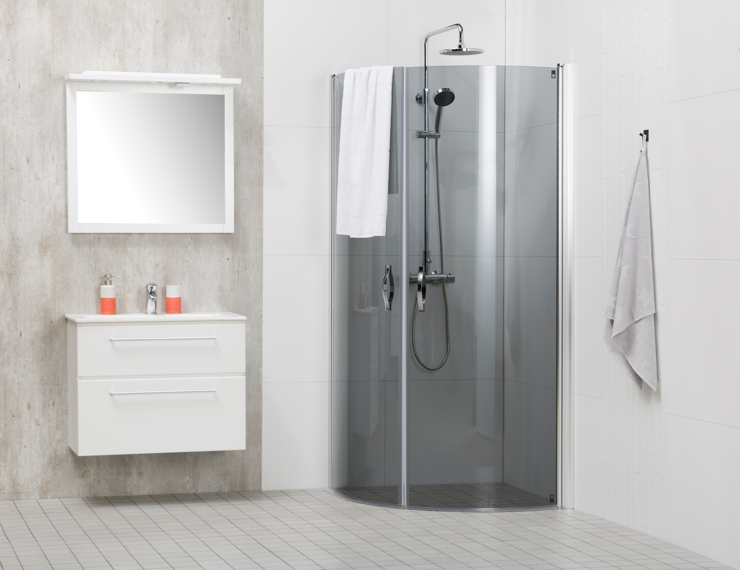 Suihkunurkka Cello Ottawa 90x90 savu