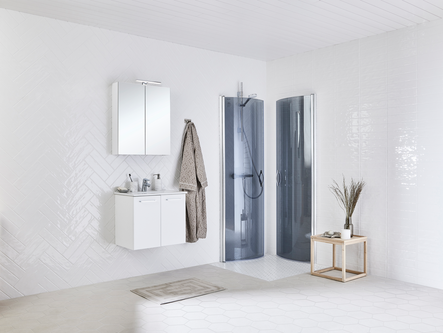 Suihkunurkka Cello Ottawa 80x80 savu