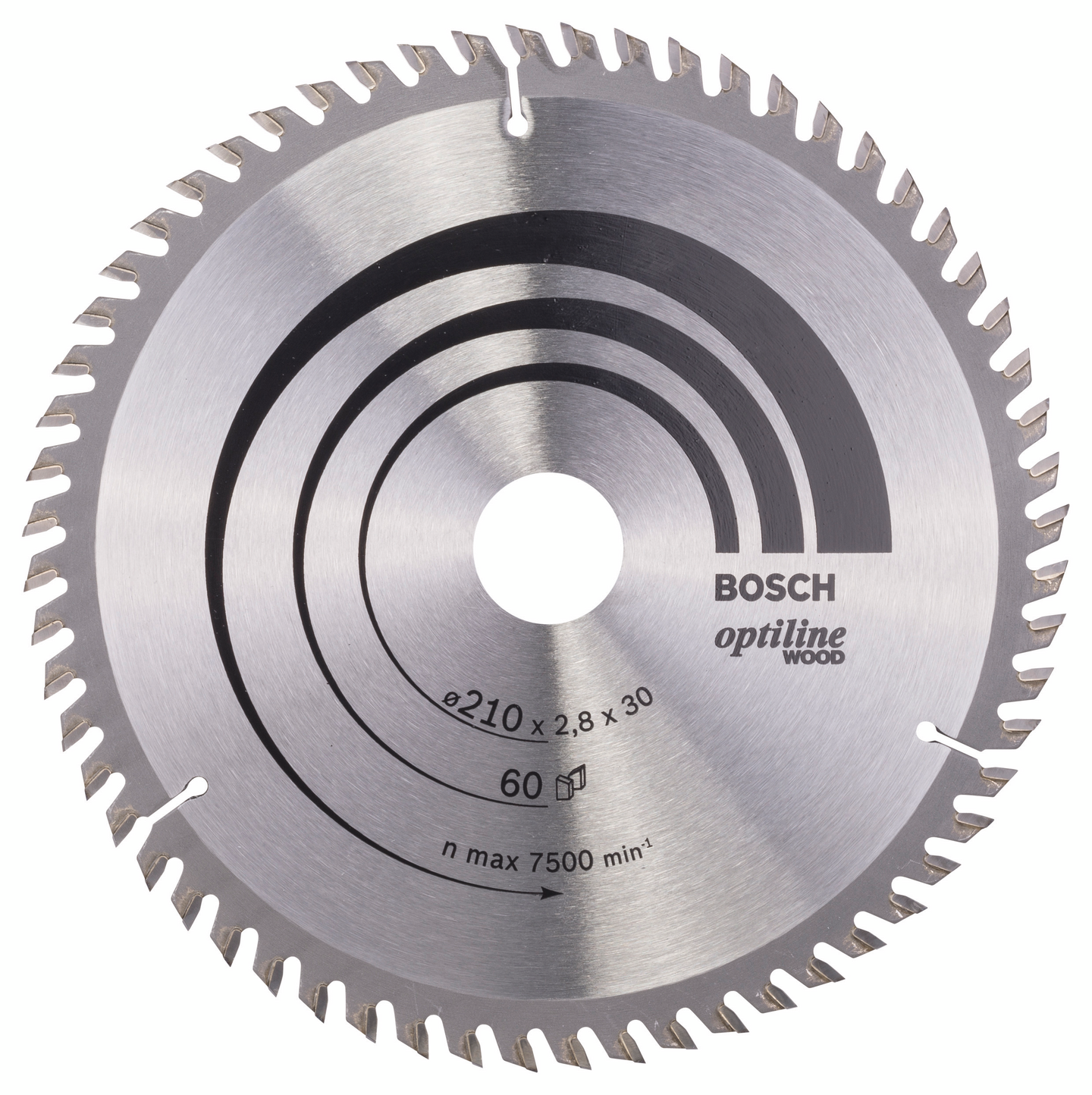 Pyörösahanterä Bosch 210x2,8x30mm Z-60