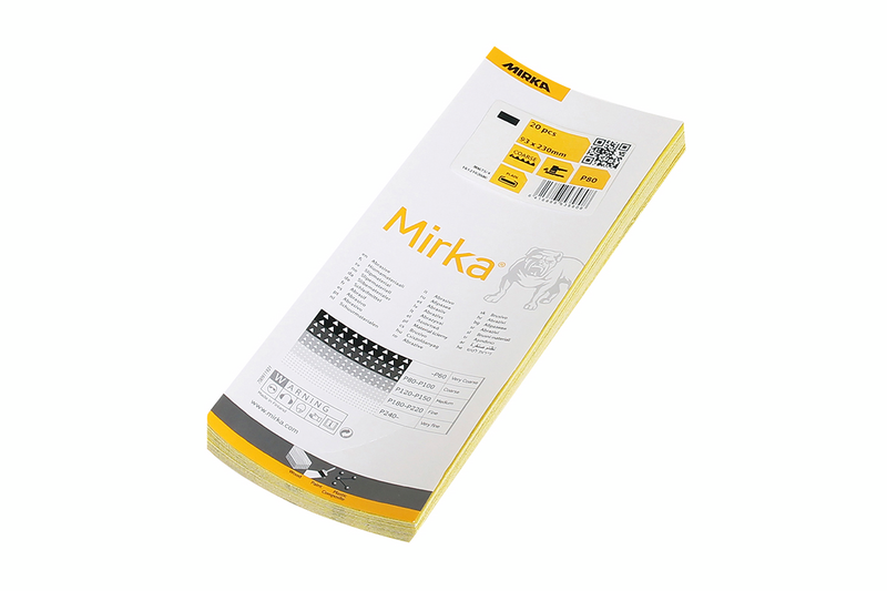 Hiomapaperi Mirka keltainen 93x230mm 80 20kpl