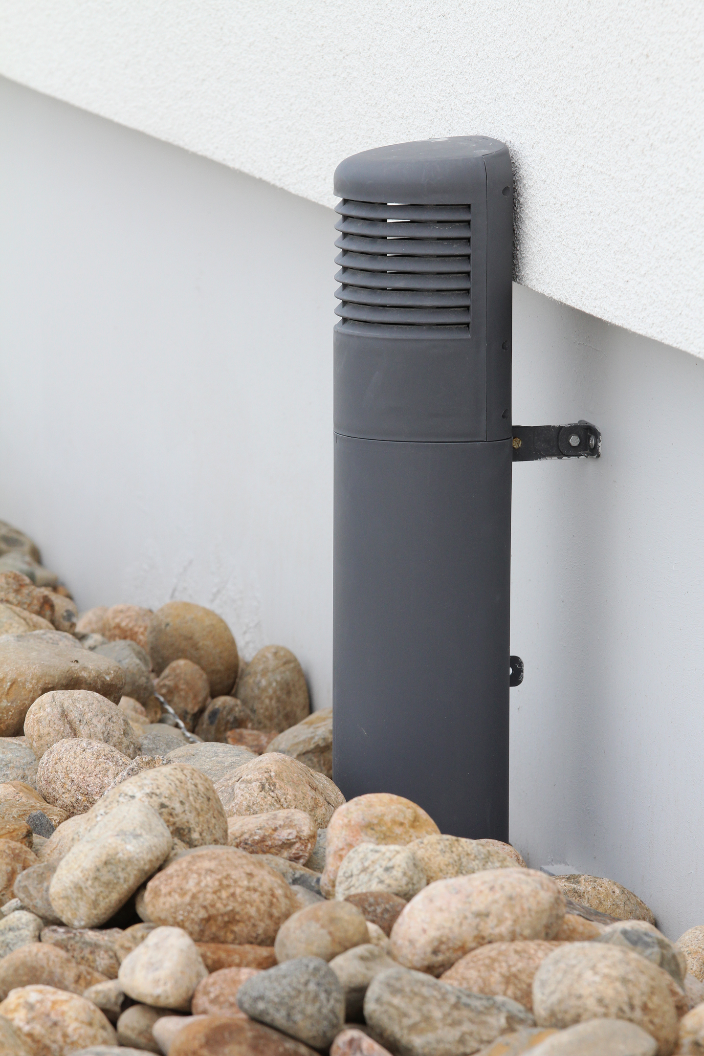 Tuuletuspaalu PROF 160/170mm vaaleanharmaa