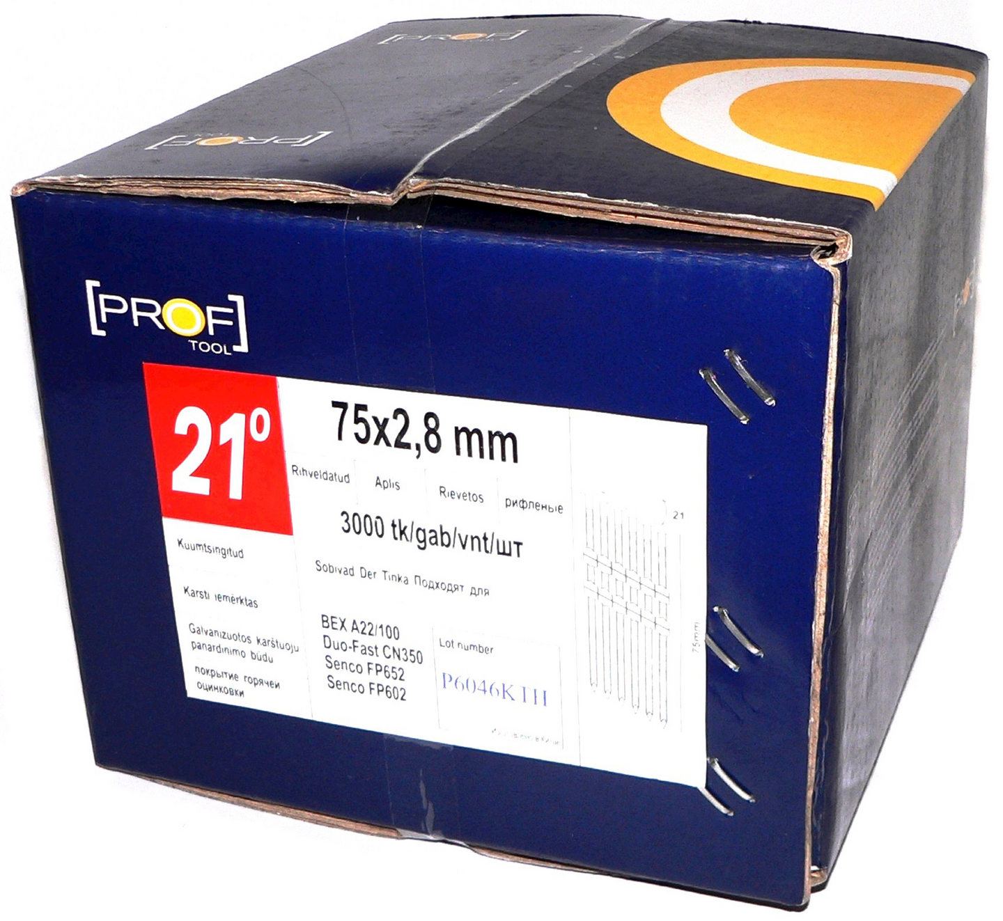 Konenaula PROF 21° 90x3,1 kirkas 2500kpl