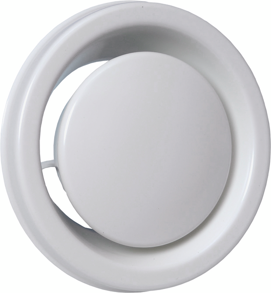 Poistoilmaventtiili PROF KSO-125 kiinnityskehyksellä