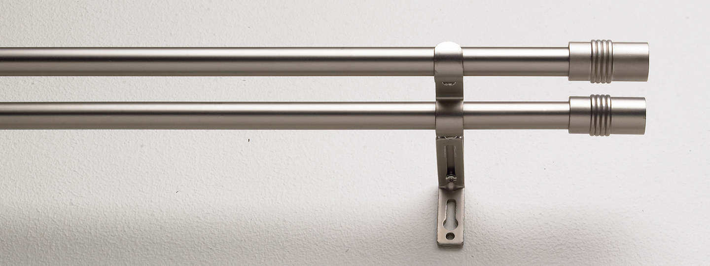 Paneeliverhotanko Kirsch 120-210 teräs