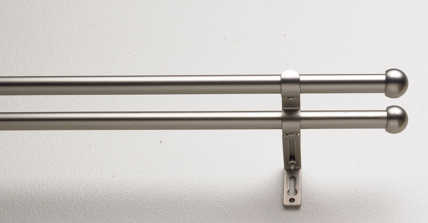 Paneeliverhotanko Kirsch 120-210 teräs