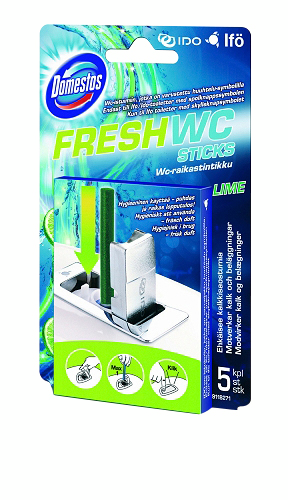 Wc-raikastinpuikot IDO Fresh 5x9g lime