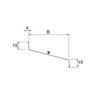 UNDERBLECK LINDAB UB TILL FÖNSTER SVART 015 170X2000MM