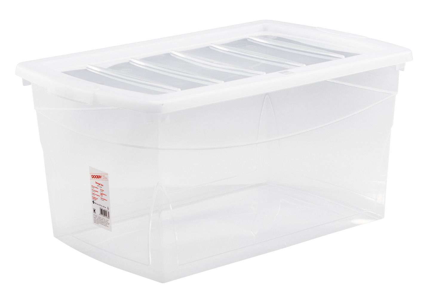 Säilytyslaatikko Goodiy L 50l 59x39x30cm kannellinen
