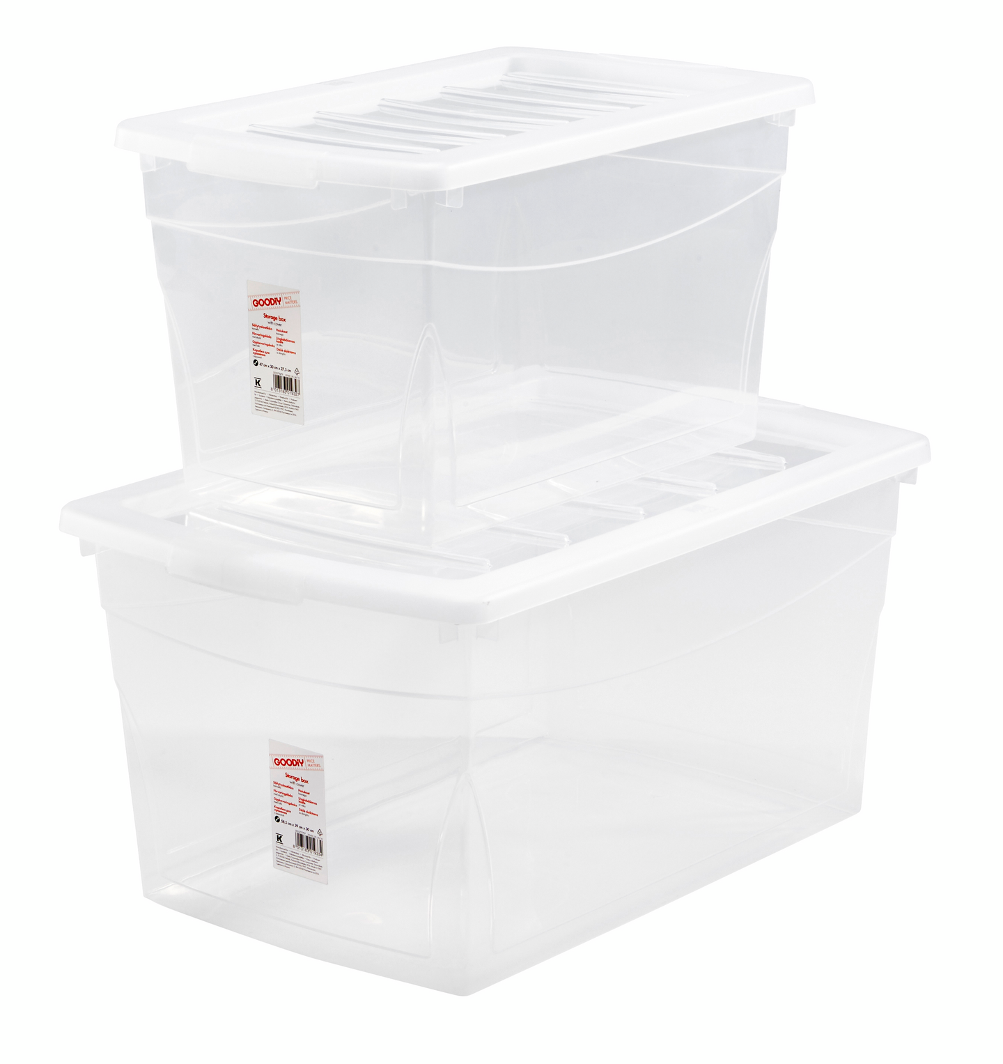 Säilytyslaatikko Goodiy L 50l 59x39x30cm kannellinen