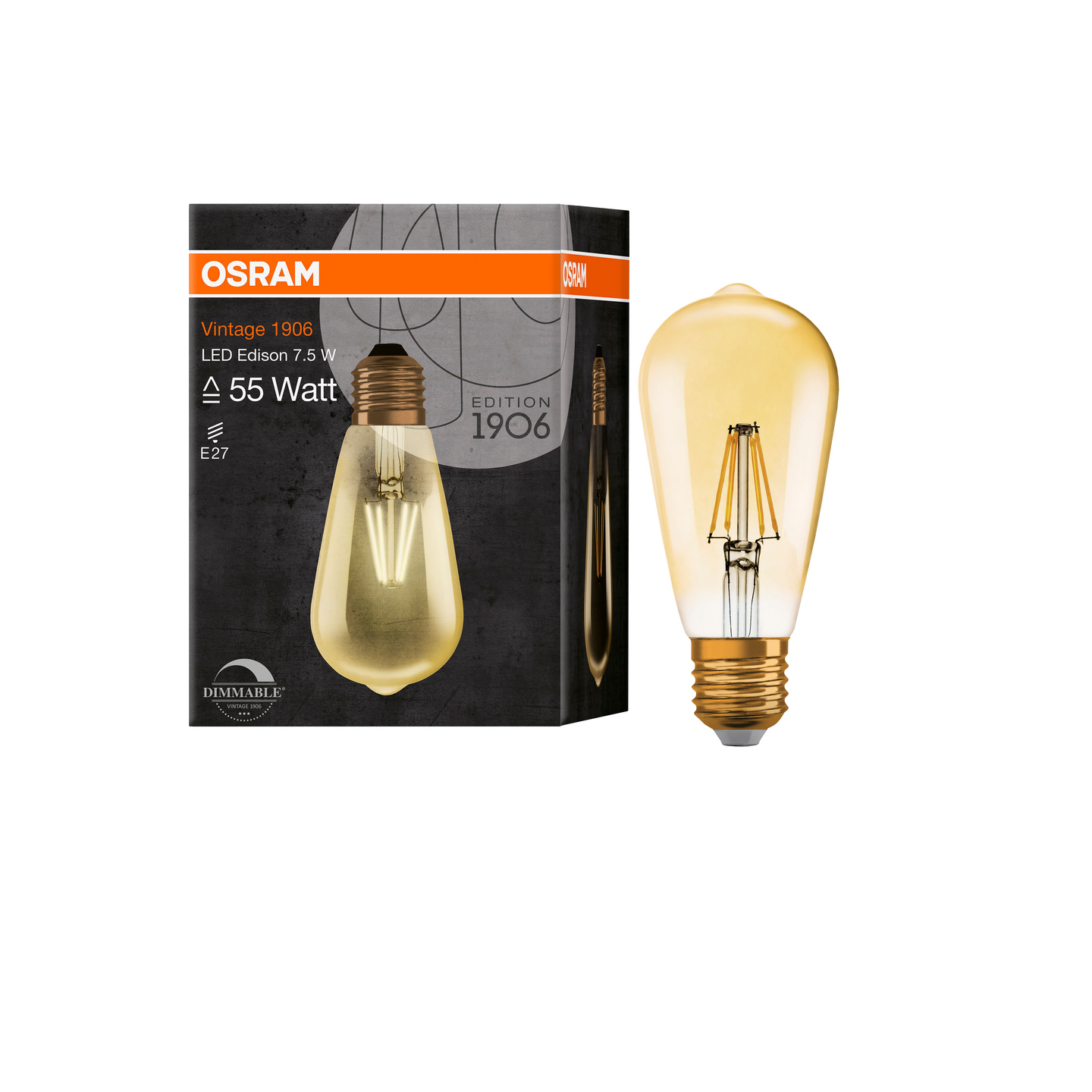 Led-lamppu OSRAM Vintage Edison 725lm 827 E27