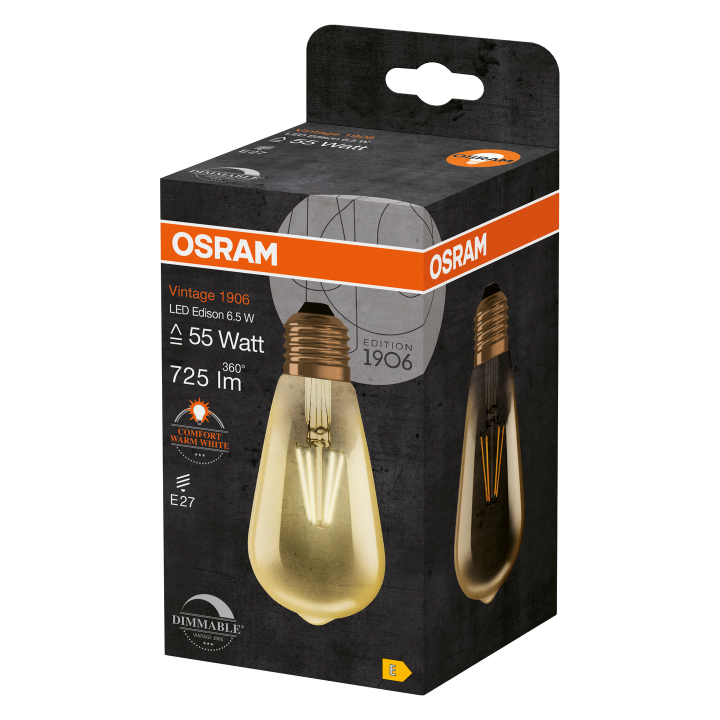 Led-lamppu OSRAM Vintage Edison 725lm 827 E27