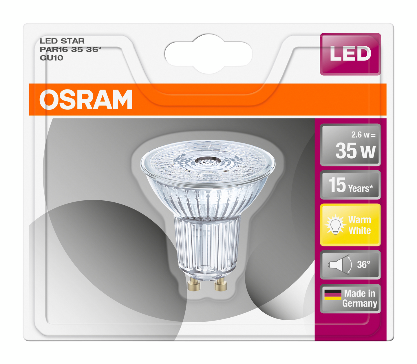Led-lamppu Osram Star 230lm 827 GU10