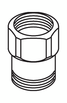 Rinnakkaiskappale Oras hanavaraosa 105201 G3/4 35mm