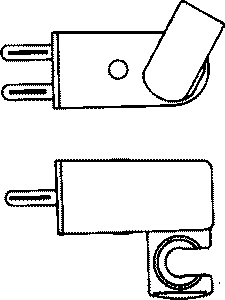 Seinäkiinnike Oras Apollo 253100 kromi