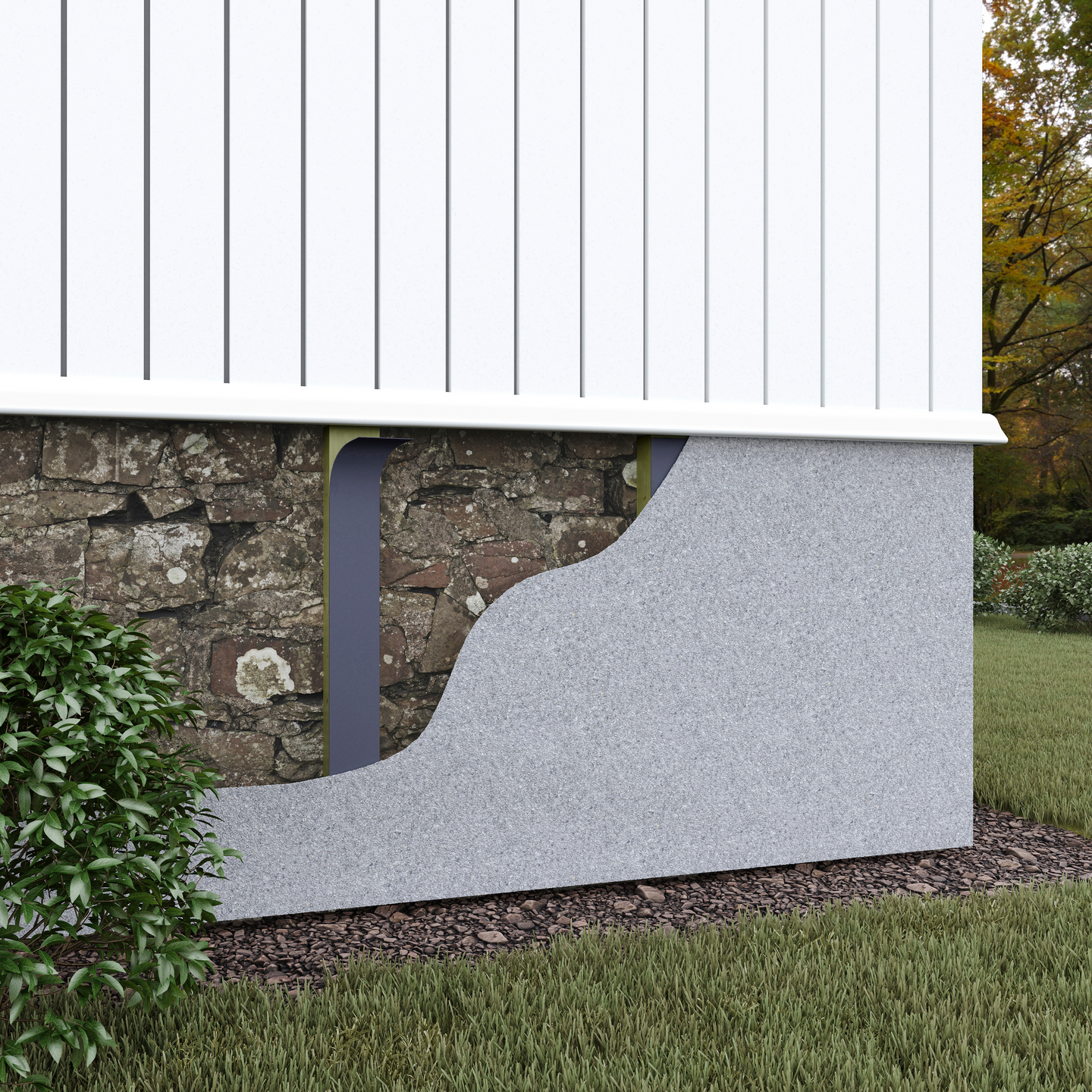 Sokkelilevy Steni 1195x2395mm harmaa