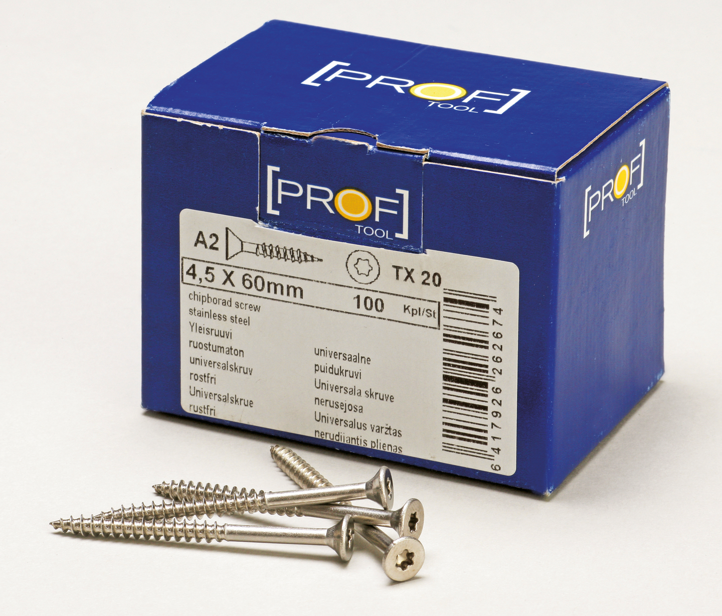 TRÄSKRUV PROF 5X60 RF A2 TX25